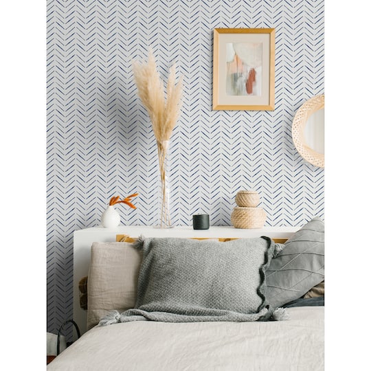 NuWallpaper Indigo Holden Peel & Stick Wallpaper